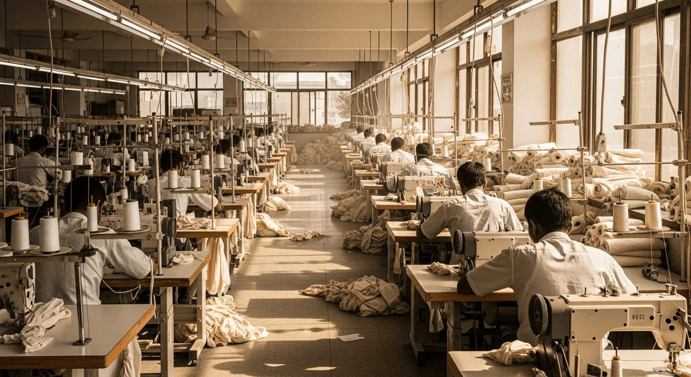 The LF Fashion manufacturing floor